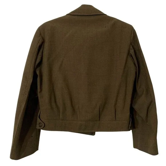 1950s Era U.S. Army Uniform Set: Ike Jacket, Pants + Hat 38R Wool Olive Green - Picture 5 of 16